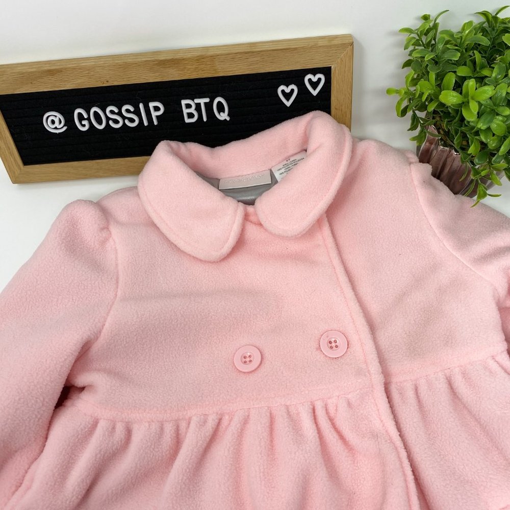 Girl's Bardot Pink Coat by Lavender Size 5T